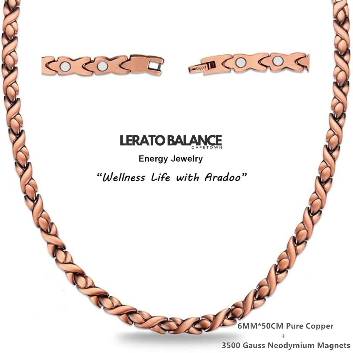 Lerato Balance™ Magnetic Copper Necklace