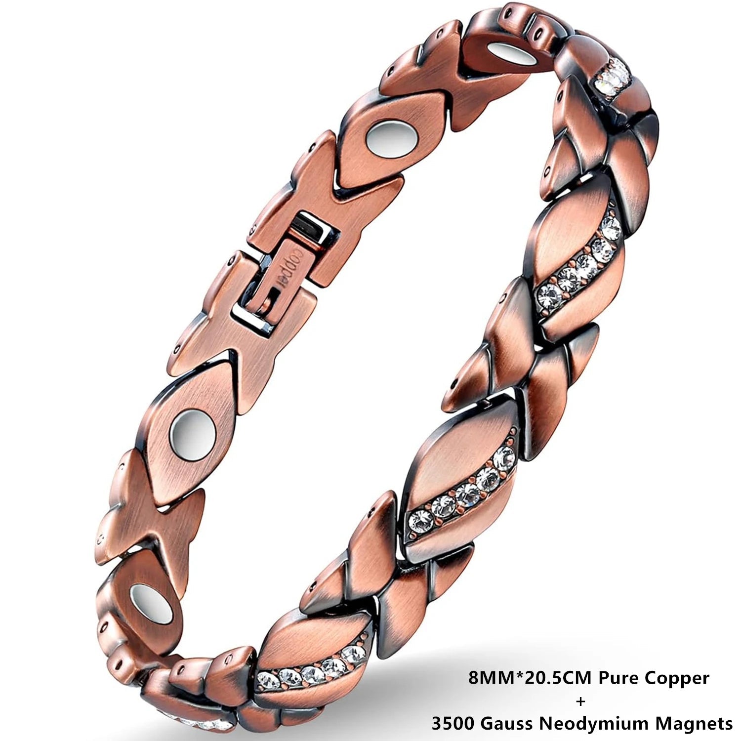 Lerato Balance™ Crystal Copper Magnetic Bracelet (UNISEX)