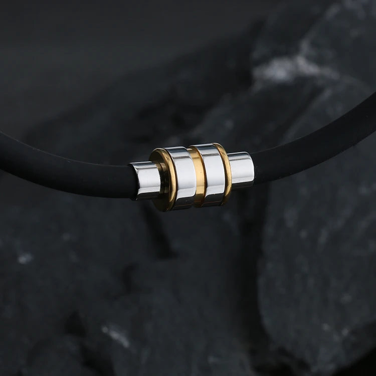 Lerato Balance™ Titanium Steel Anti-radiation Power Bio Magnetic Bracelet Slimming Therapy Carbon Fiber