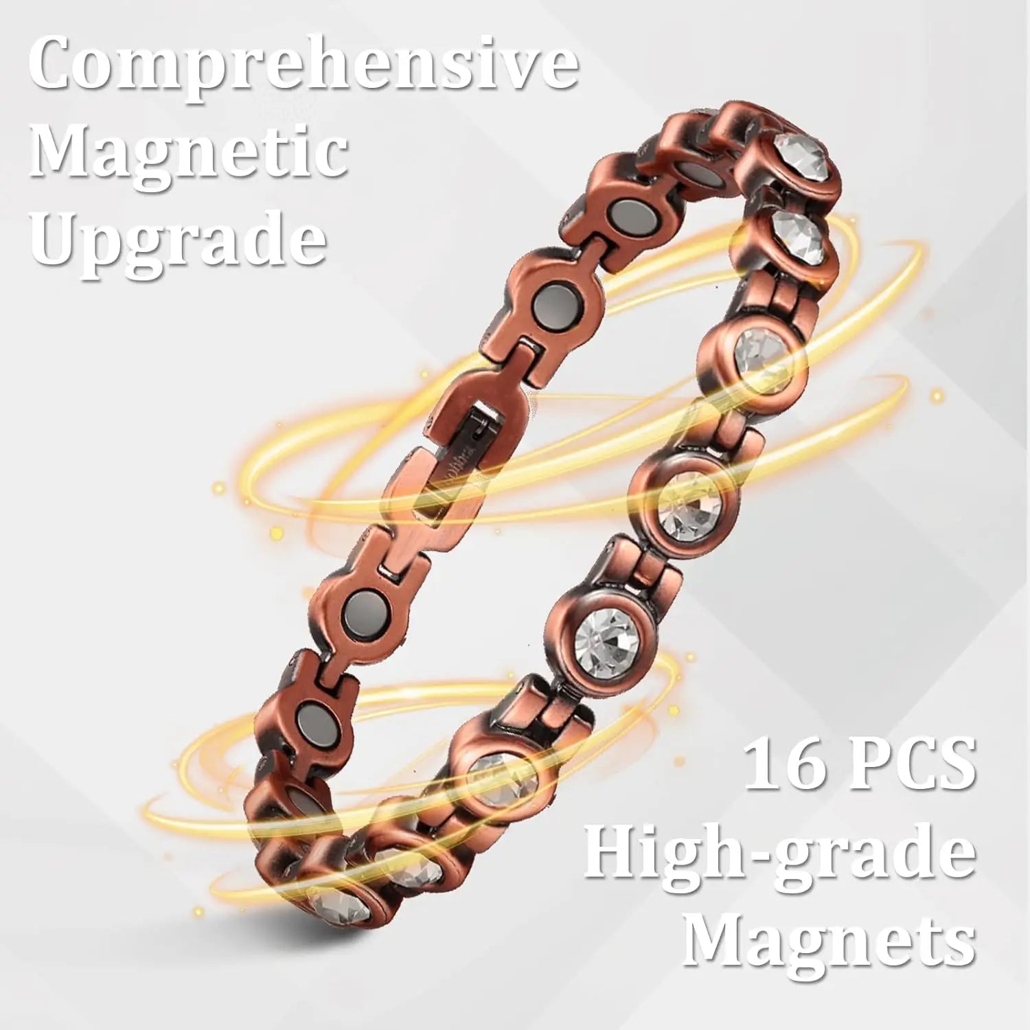Lerato Balance™ Crystal Copper Magnetic Bracelet (UNISEX)