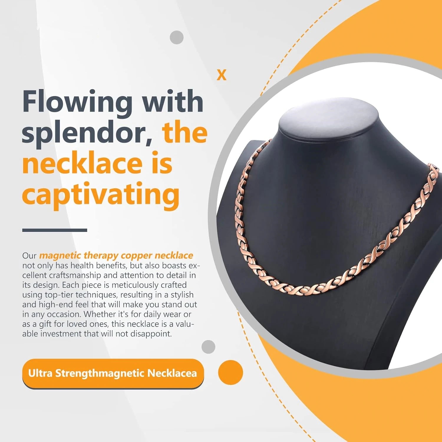 Lerato Balance™ Magnetic Copper Necklace