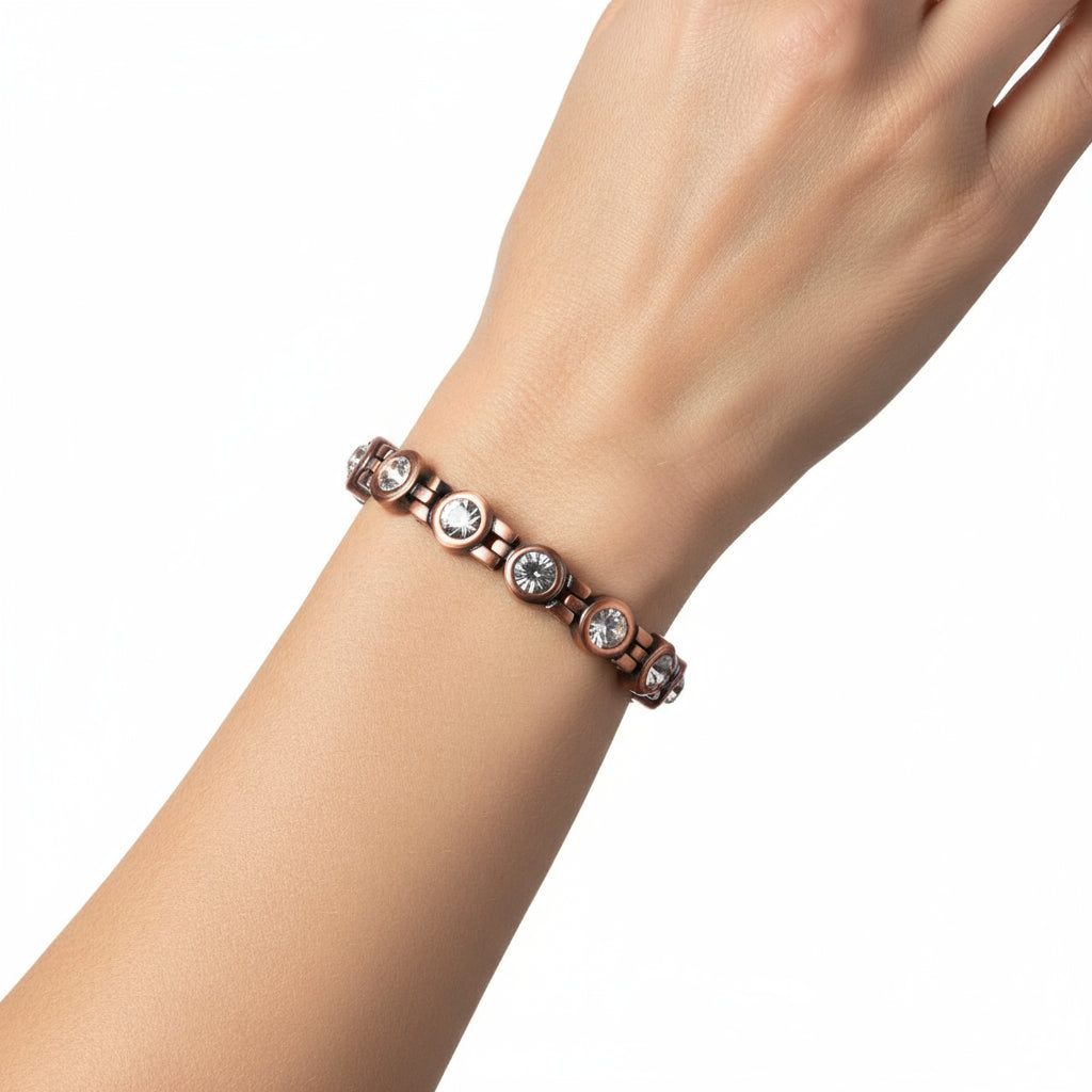 Lerato Balance™ Crystal Copper Magnetic Bracelet (UNISEX)