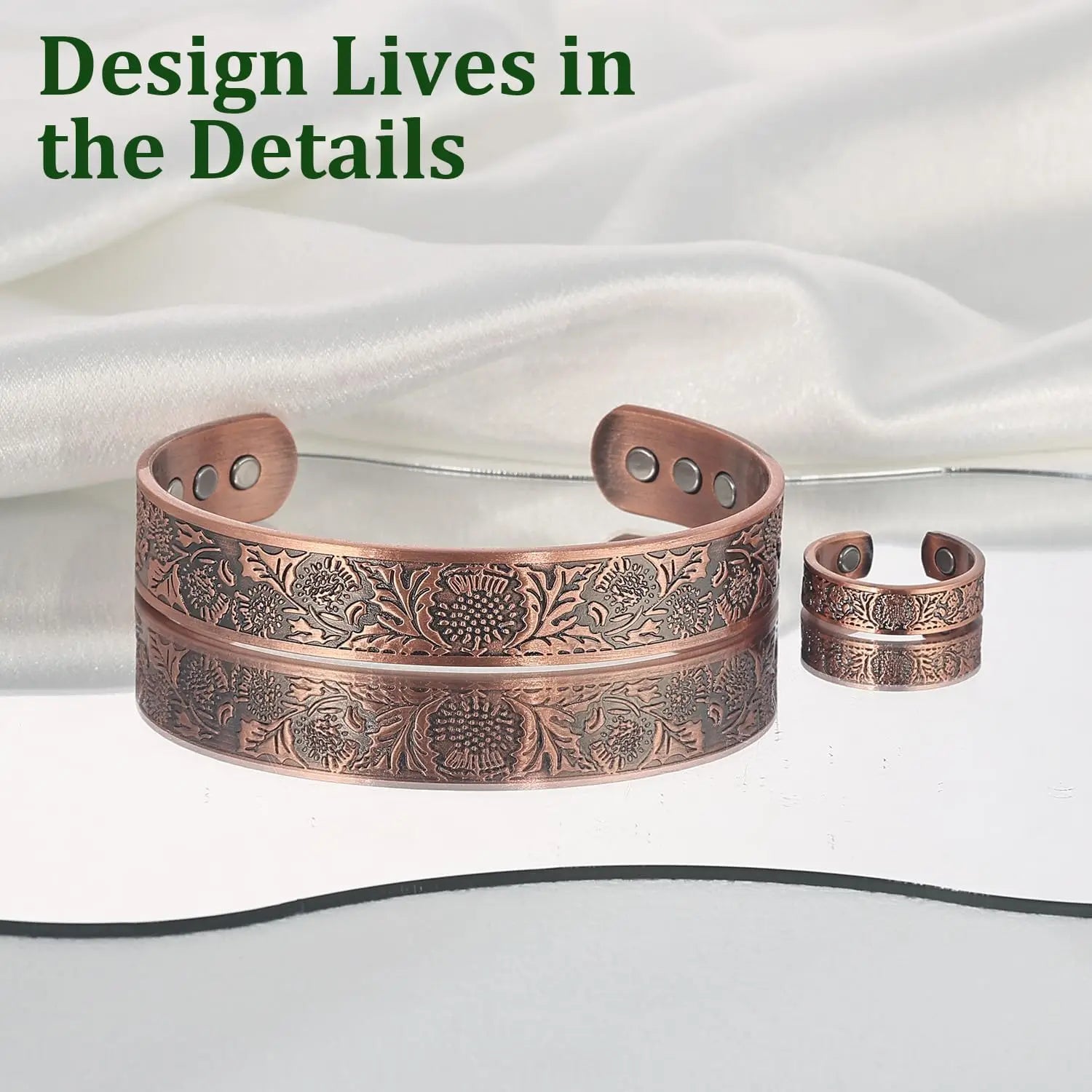 Lerato Balance™ Viking Magnetic Pure Copper With 3500 Gauss Neodymium Magnets (UNISEX)